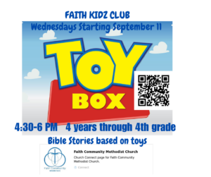 Kidz Club Fall 2024 – Faith Community Methodist Church